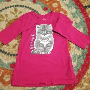 Long sleeve pink tshirt